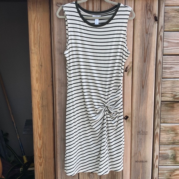 just be Dresses & Skirts - NWOT! - JUST BE Cinch Front Stripe Tank Dress
